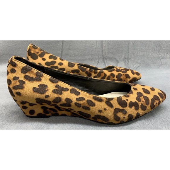 NWOT Anne Klein Iflex Akerika Wedge Shoes Women’s Size 8.5 Cheetah Print - Picture 2 of 14